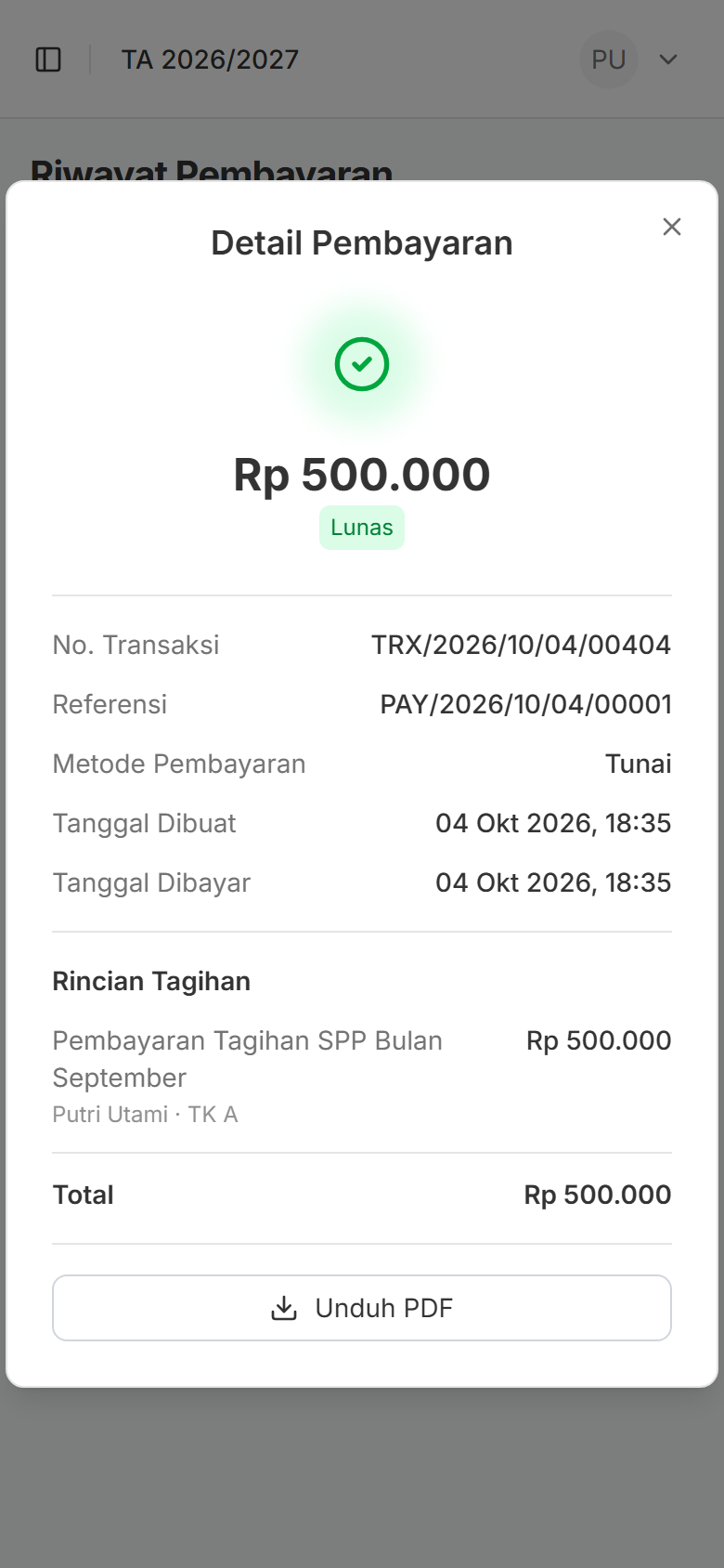 Bukti Pembayaran